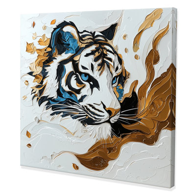 «Watercolor Tigers Soft Majestic Eyes», art mural tigre
