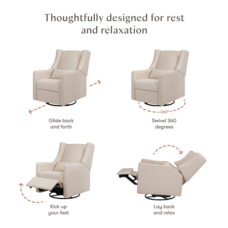 Kiwi Recliner and Swivel Glider, Performance Beach Eco-Weave