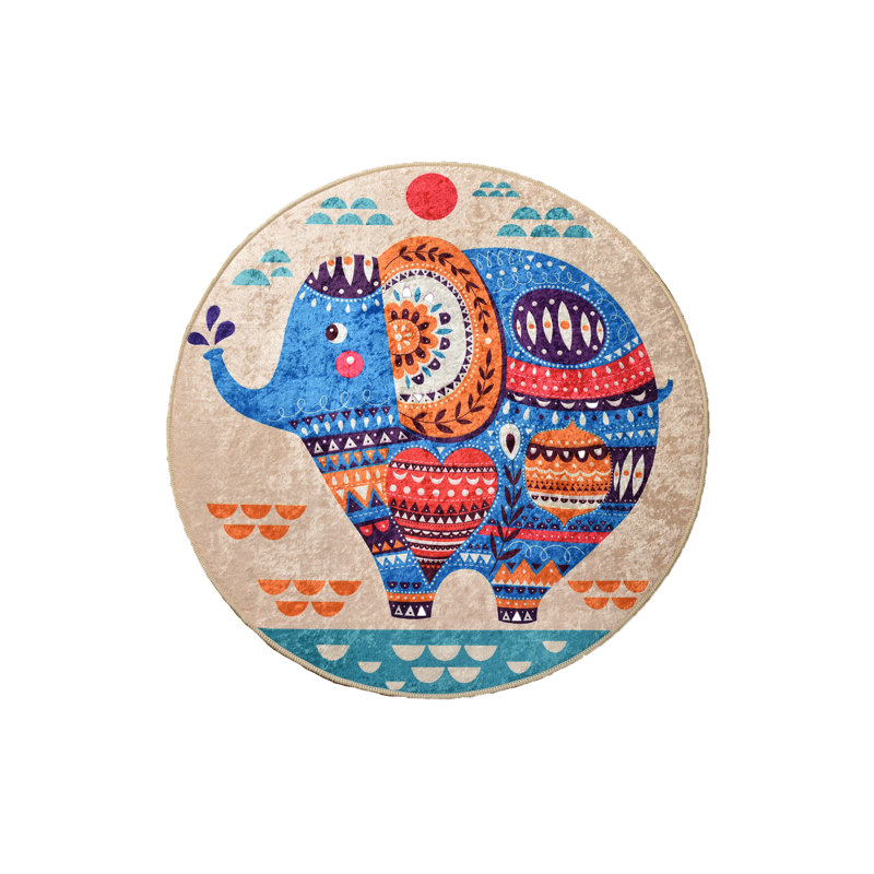 Round Vachel Shag 100cm X 100cm Area Rug