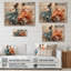 «Peach Blue Indian Art Kathak Dancers» sur impression sur bois-45855670
