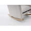 Chaise berçante en coton et lin avec repose-pieds réglable-747966078