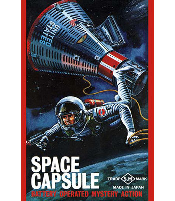 Space capsule-imprimé de publicités