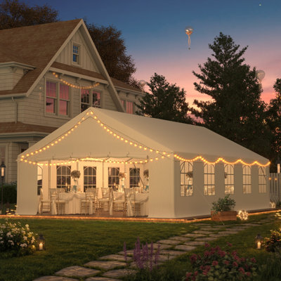 Auvent extérieur imperméable avec parois latérales 20 'x 30'