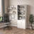 Large Fold-Out Convertible Writing Table for Space Saving, White