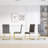 5- Piece Dining Table Set,Glass Top Metal Base Dining Tablewith 4 Faux Leather Dining Chairs-111233776-111233771