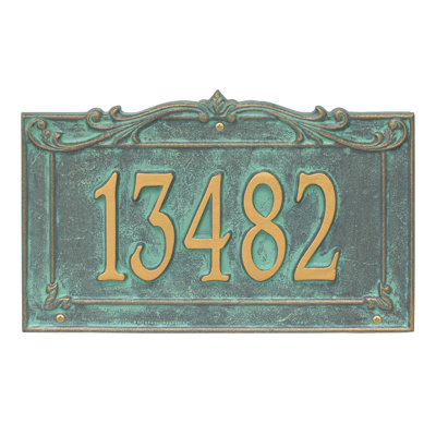 Signature Series 1-Line Wall Address Plaque