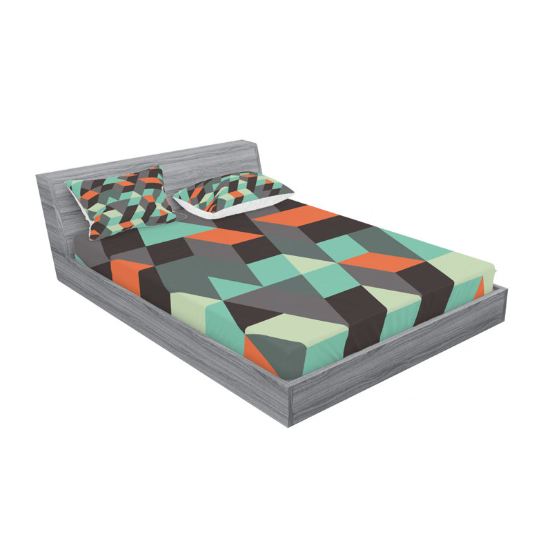 Microfiber Geometric Sheet Set