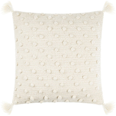 Makrome Dots Wool Blend Reversible Throw Pillow