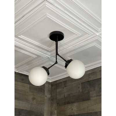Onna Glass Semi Flush Mount
