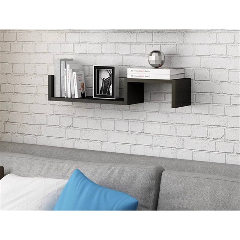 Cushendun Floating Shelf, Black