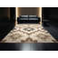 Tapis marocain doux moelleux à motif d'inspiration mondiale Eakes - reliure beige-1978111904