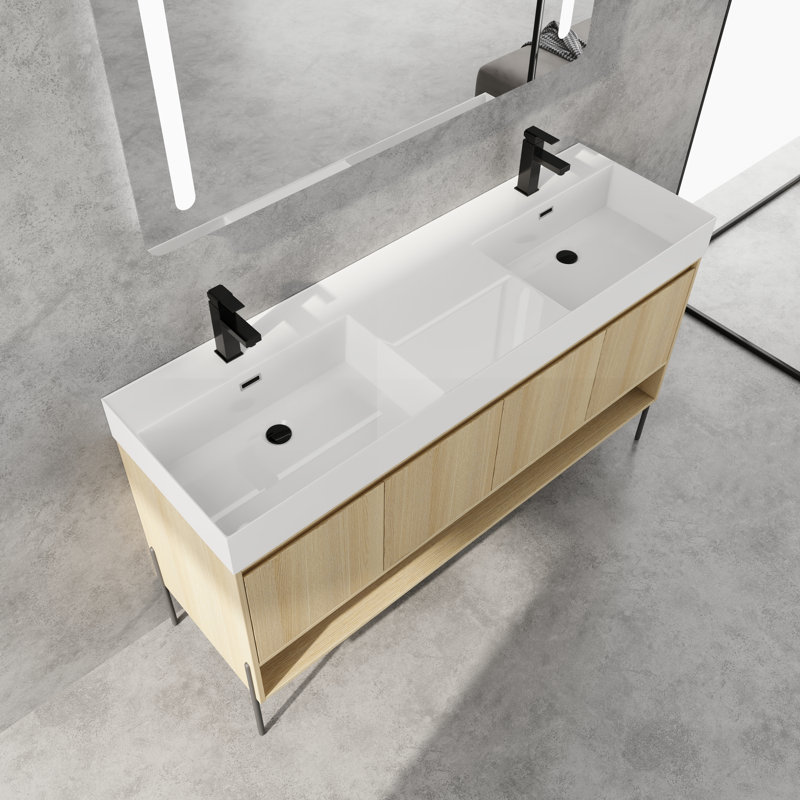 Meuble-lavabo avec comptoir Fredly