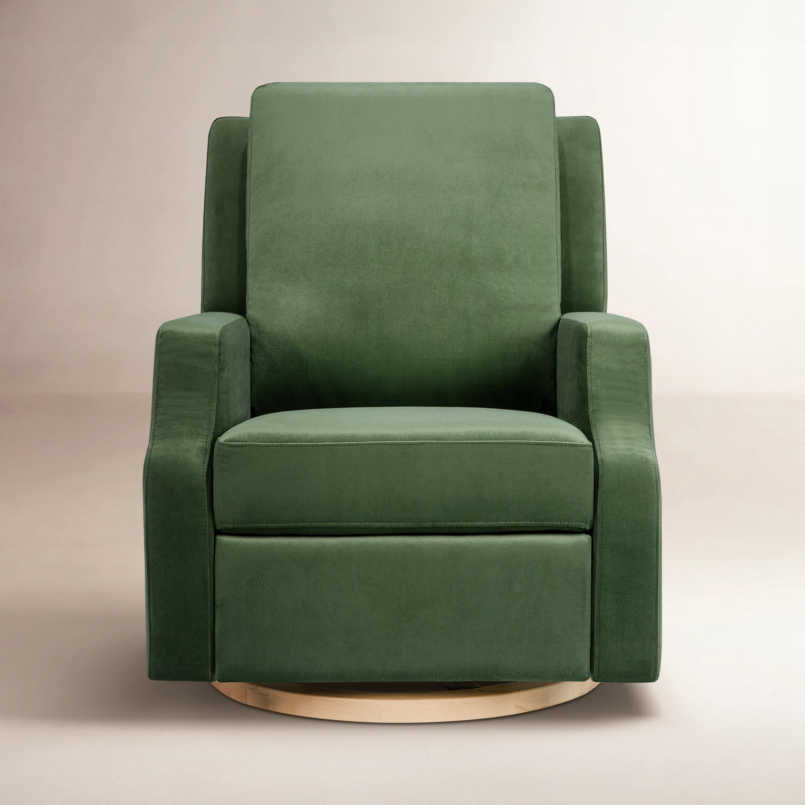 Crewe Swivel Glider, Forest Green Velvet