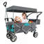 Push & Pull Utility Folding Wagon With Removable Canopy