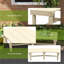 Banc de jardin Outsunny