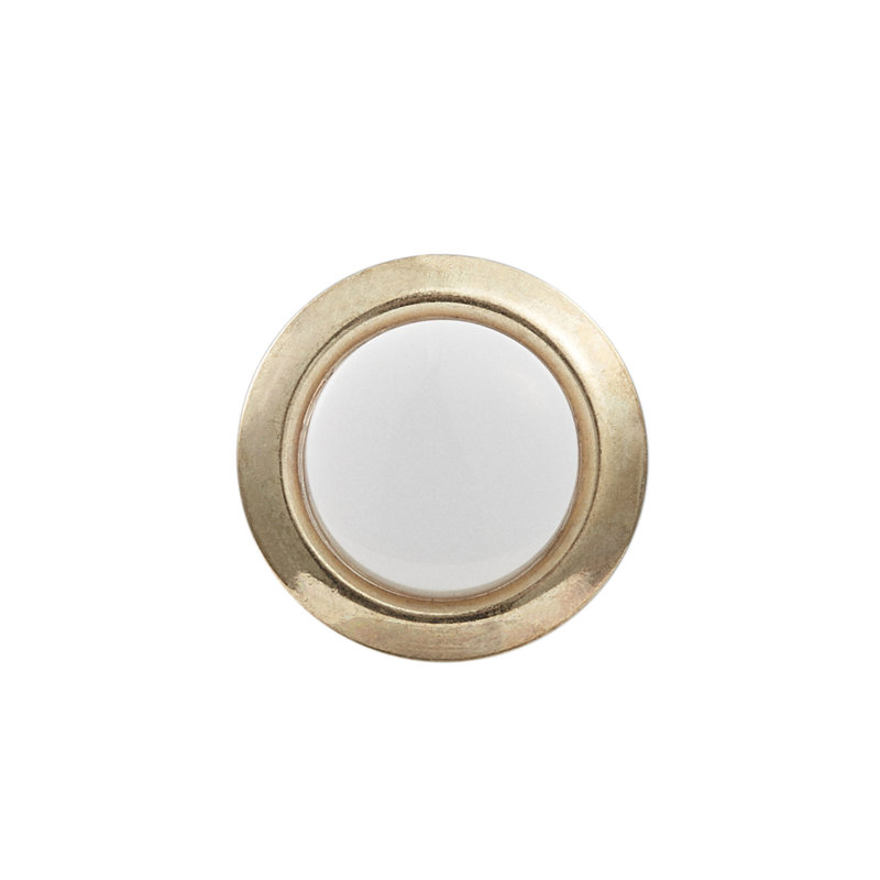 Heath Zenith Gold Metal Wired Lighted Push Doorbell Button Accessory