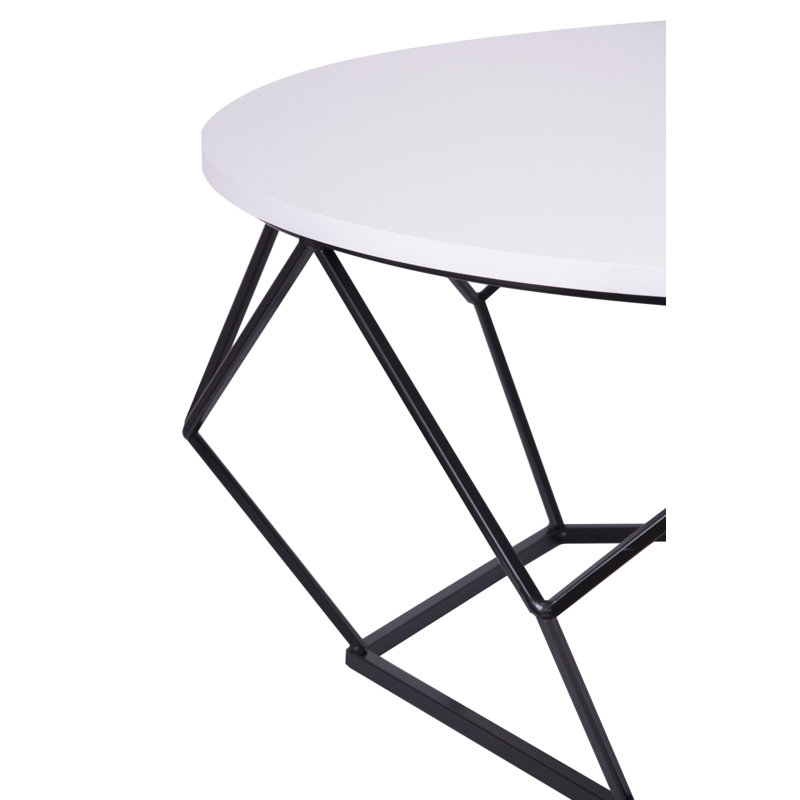 Frame Coffee Table, Black, White