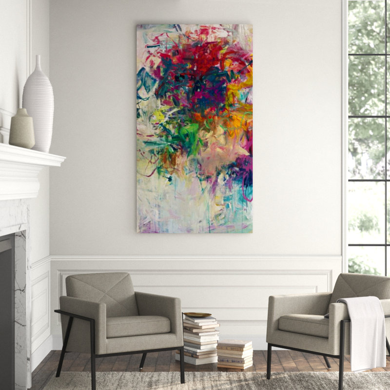 I'll Keep It With Mine I Painting by Fern Cassidy, 85" H x 47" W x 1.5" D, Glass Coat