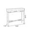 Console rectangulaire en bois massif noyer foncé-131378909