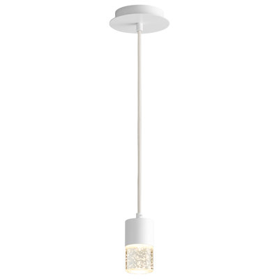 Luminaire suspendu cylindrique à 1 lumière DEL