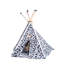 Animal Print Canvas Tent Pet Bed