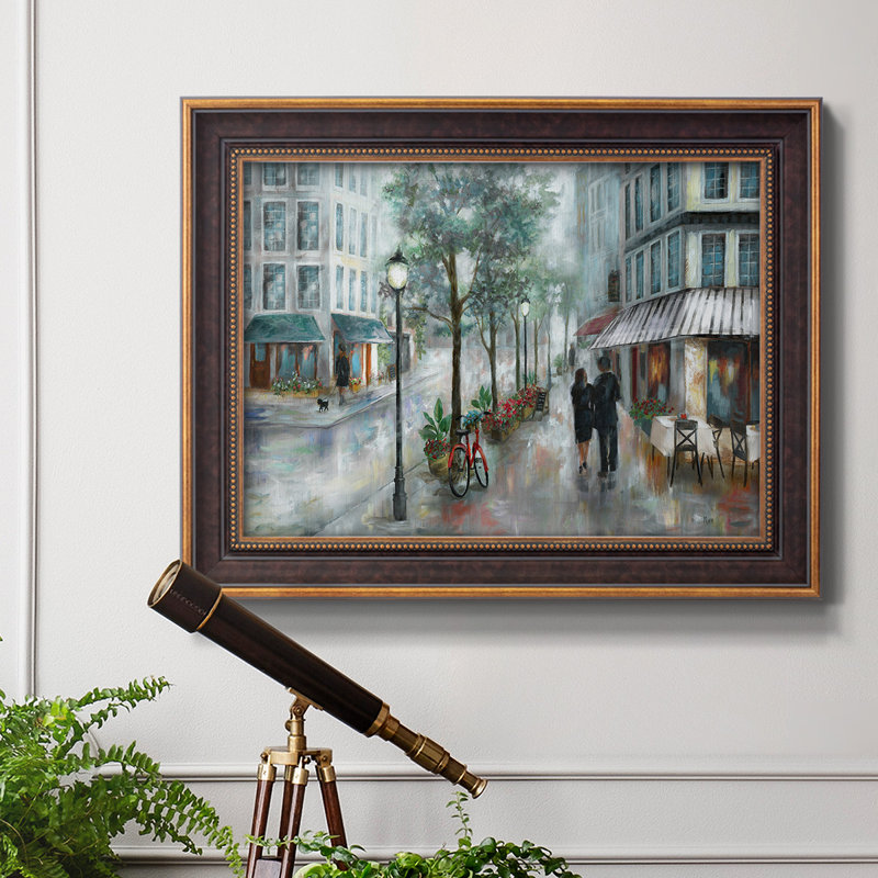 «Out To Dinner», peinture sur toile encadrée, H 23 po x l 32 po x P 2,5 po