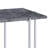 Grey And Chrome Rectangle Sofa Table