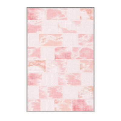 Stylish Hall Carpet, 2.6 x 6.6 Feet, 100% Polyester, 0.3 in Pile Height | Antibacterial, Non-Slip PVC Felt Dot Underside | 3D Digital Print, Machine Washable, Ideal for Entryway & Living Spaces