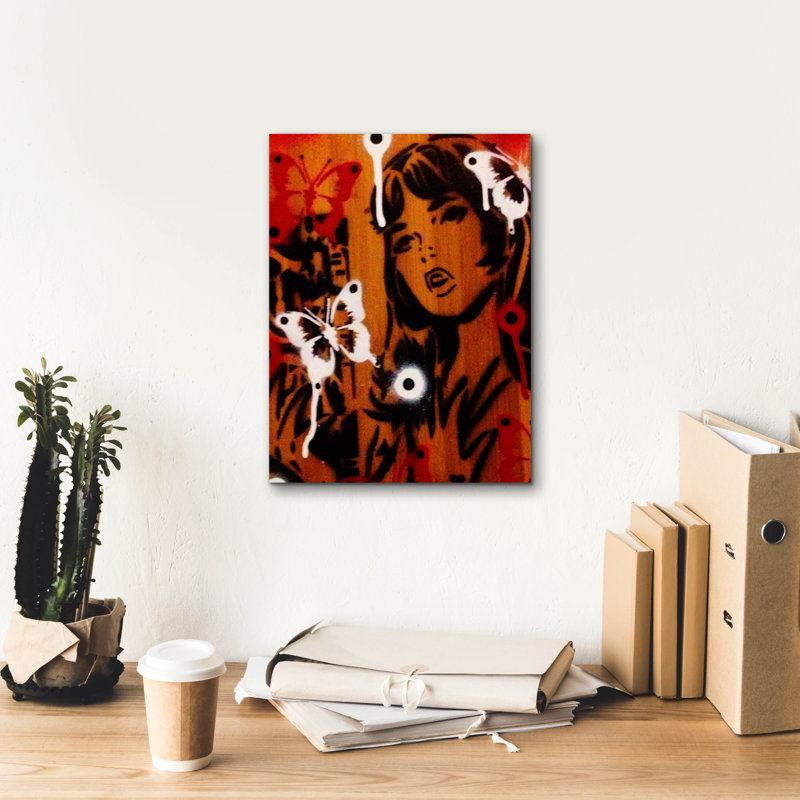 "Bambou" par Abstract Graffiti, H 16 po x l 12 po x P 0,75 po