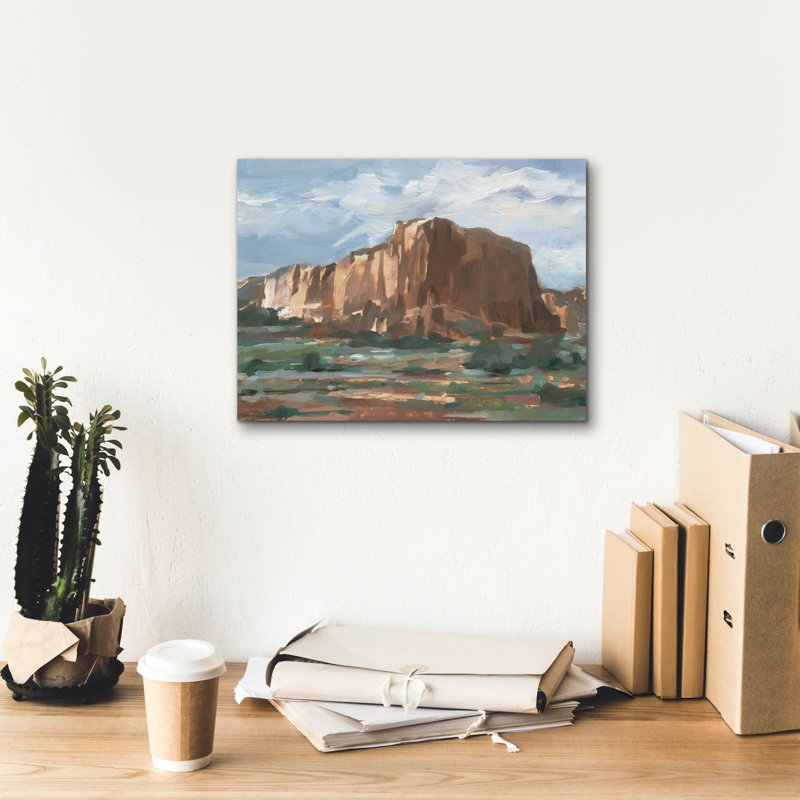 «Western Rock Formation 1» par Ethan Harper, art mural sur toile, H 12 po x l 16 po x P 0,75 po
