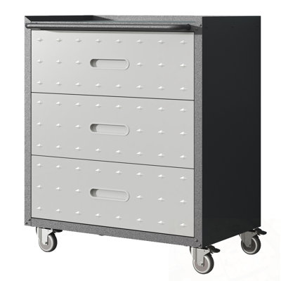 Metal Storage Cabinet with 3 Drawers