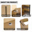 60" Oak Freestanding Bathroom Vanity Cabinet Only With Double Soft-Close Doors & Open Centre Shelves