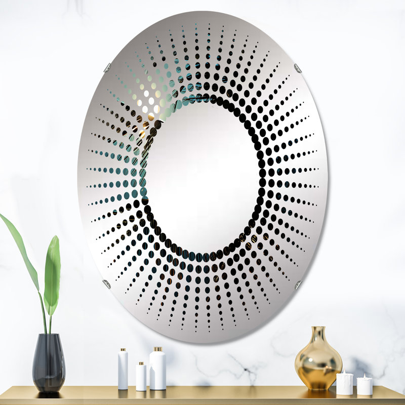Miroir d'appoint Sapphire Solitude Palm Serenity, 35,4 po x 23,6 po