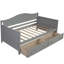 Lit de jour simple en bois avec 2 tiroirs, canapé-lit pour le salon de la chambre à coucher, aucun sommier nécessaire-118022272