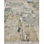 Infinity Power Loomed Wool/Nylon Abstract Area Rug in Silver/Blue/Gray-847029756