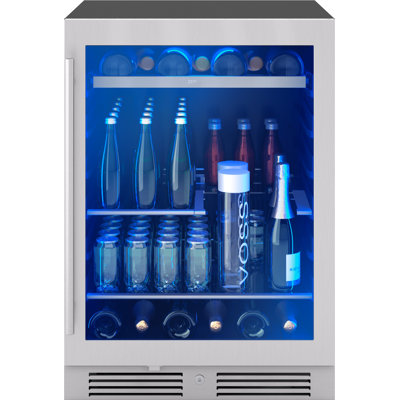 Zephyr Presrv 24" 7-Bottle and 108-Can Single Zone Beverage Cooler
