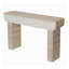 Console beige moderne avec tiroirs cannelés - Table d'entrée 47,2 po pour le couloir, le salon et la salle à manger