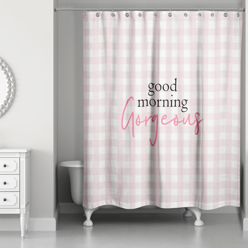Rideau de douche simple good matin Fernald