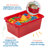 ECR4Kids Scoop Front Plastic Storage Bins, Multipurpose Organization, 15-Piece-100481311