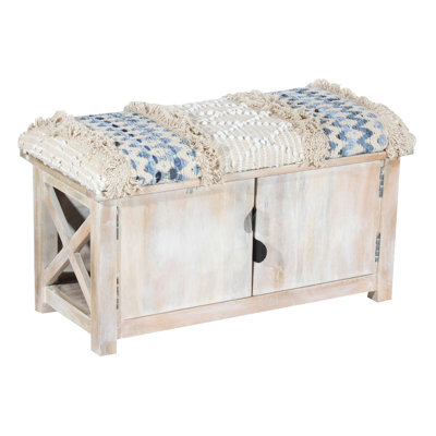 Brazel Cotton Upholstered Storage Bench
