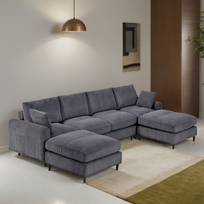 Canapé-lit modulaire rembourré 5 pièces pour le salon 5 pièces