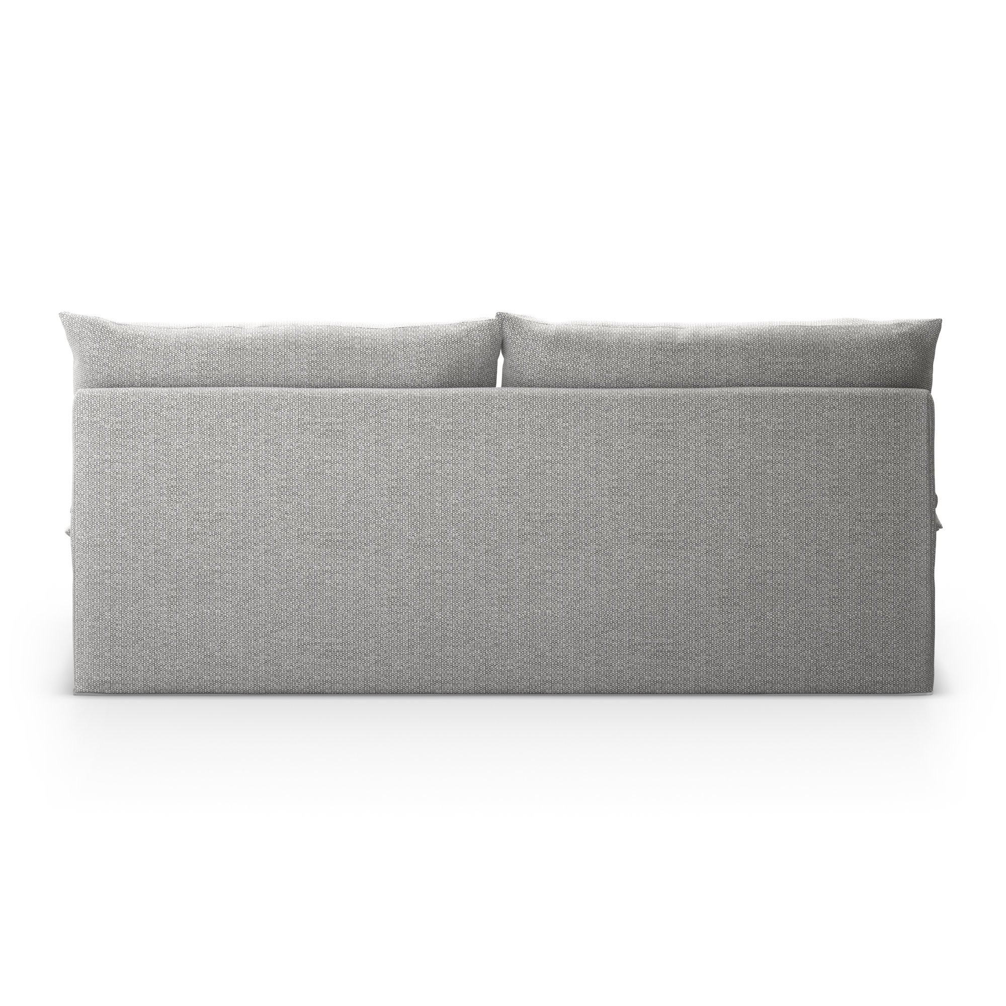 Jovian 72'' Wide Aluminum Loveseat with Cushions, Faye Ash