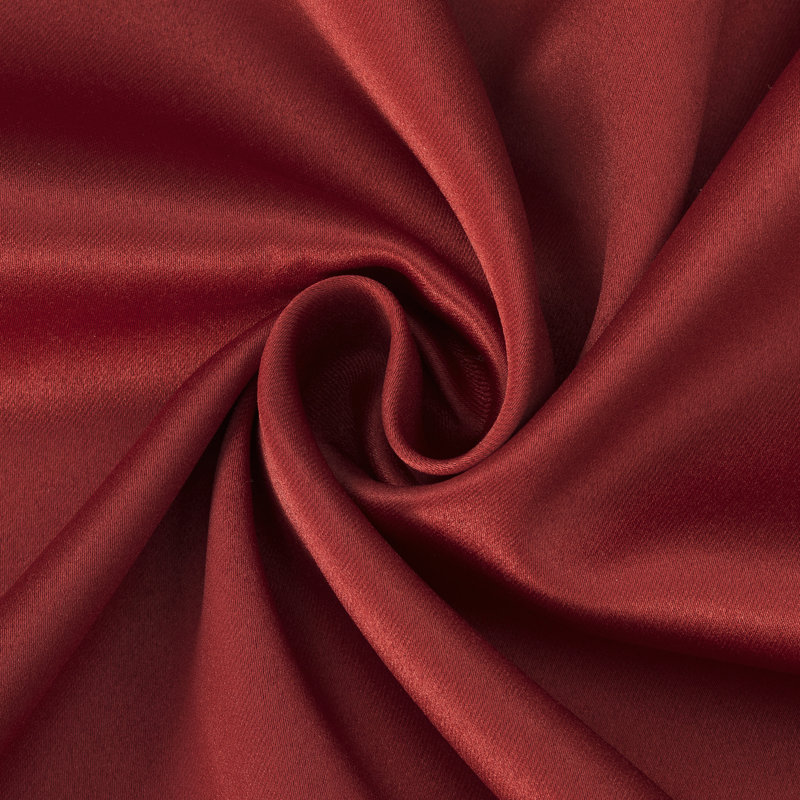 Sun Zero Oslo Theater Grade Extreme 100% Blackout Rod Pocket Curtain Panel, 52" W x 95" L, Holiday Red