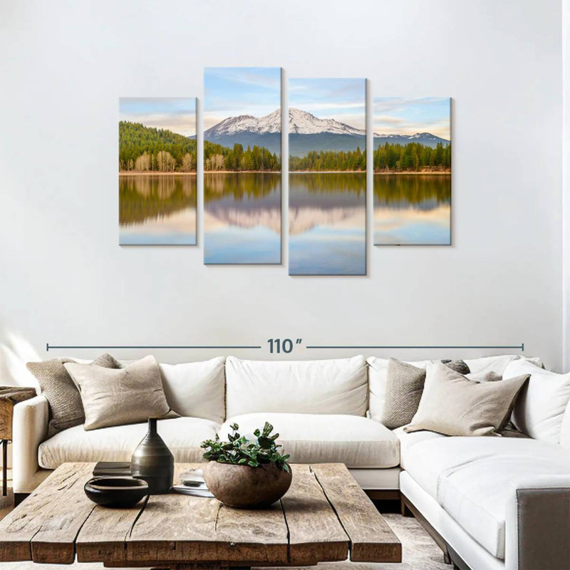 Alvord, reflet du lac Shasta, H 48 po x l 75 po