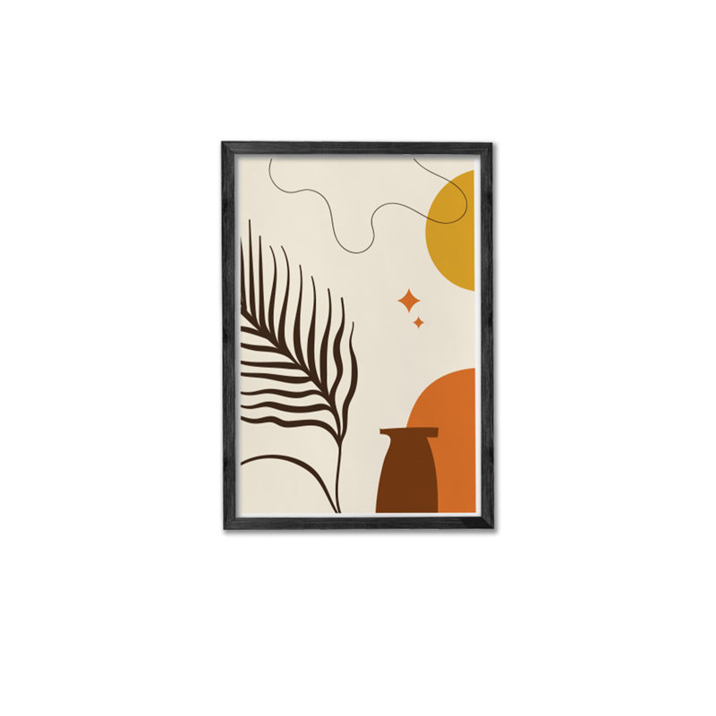 Ensemble de 3 panneaux décoratifs élégants en bois aggloméré, cadre en bois massif, 13,4 x 19,3 x 0,6 pouces | Œuvre d'art 100% MDF avec impression numérique | Parfait pour le salon, la chambre à coucher et le bureau, design élégant et moderne