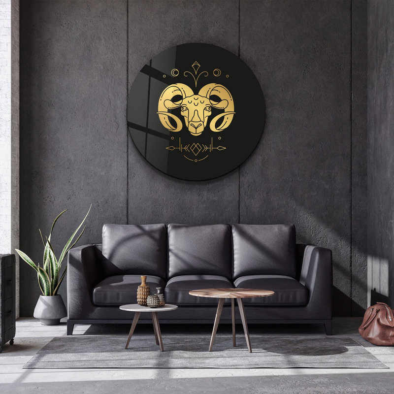 Superbe peinture murale en verre trempé 23,6 po x 23,6 po | 100% verre trempé d'une épaisseur de 0,16 pouce, imprimé UV pour des couleurs éclatantes | Parfait pour la décoration intérieure, le salon et les espaces de bureau, design durable et élégant