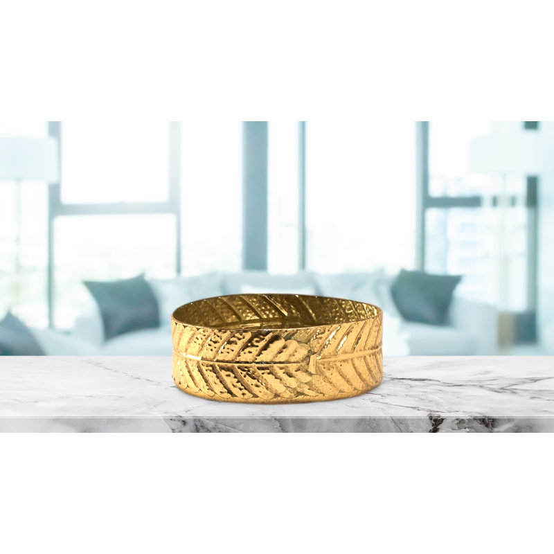 Bol en feuille d'or brossé