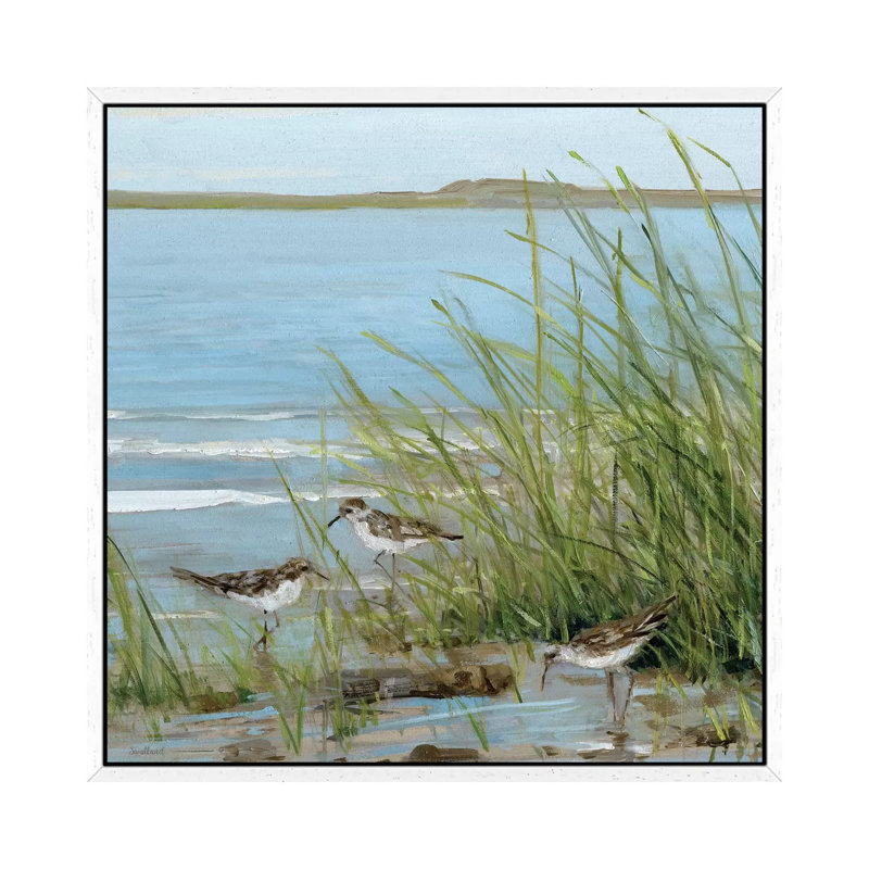 Sally Swatland - Print on Canvas, 93.98 cm H x 93.98 cm W, White Floater Framed