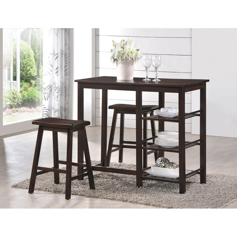 Cervin Hausmann 3 - Piece Counter Height Dining Set, Brown
