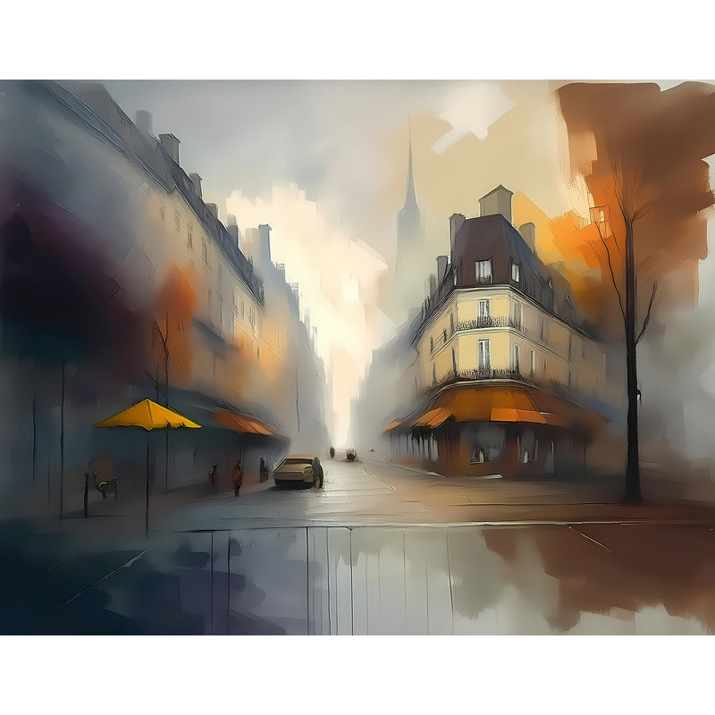 Brume matinale à Bordeaux, H 24 po x l 32 po